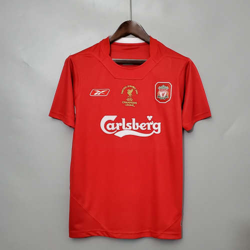 2005 Liverpool Home Champions League Version Retro Soccer Jerseys