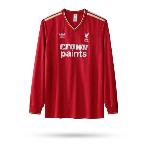 1985-87 Liverpool Home Retro Long Sleeve Soccer Jerseys