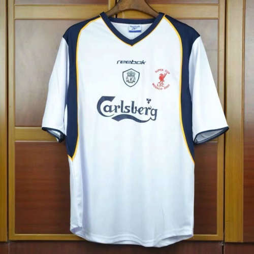 2001 Liverpool Super Cup Final Retro Soccer Jerseys