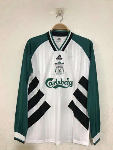1993-95 Liverpool Away Retro Long Sleeve Soccer Jerseys