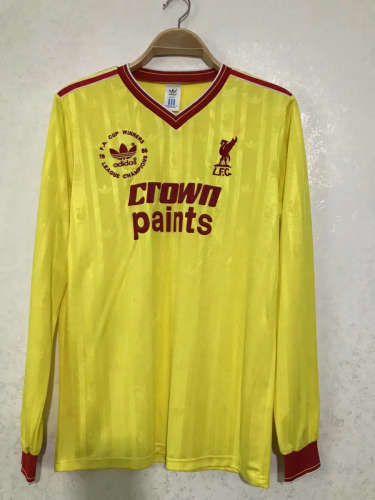 1985-86 Liverpool Third Retro Long Sleeve Soccer Jerseys