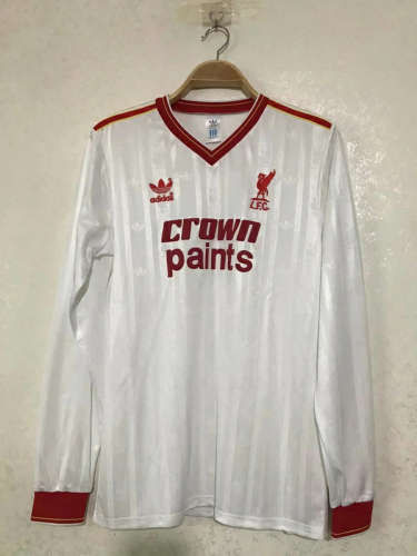 1985-86 Liverpool Away Retro Long Sleeve Soccer Jerseys