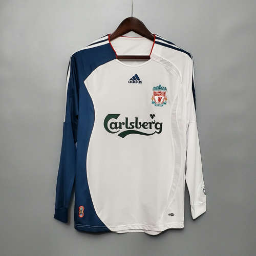 2006-07 Liverpool Away Retro Long Sleeve Soccer Jerseys