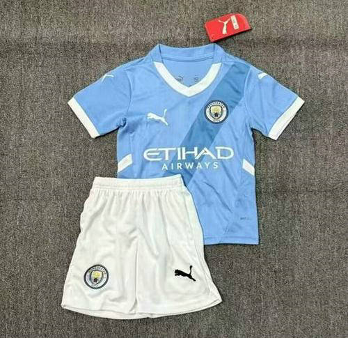 2025 Manchester City Kids Soccer Jerseys