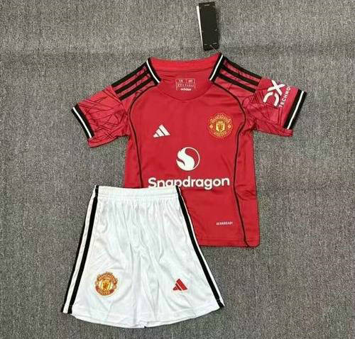 2025 Man United Kids Cheap Soccer Jerseys