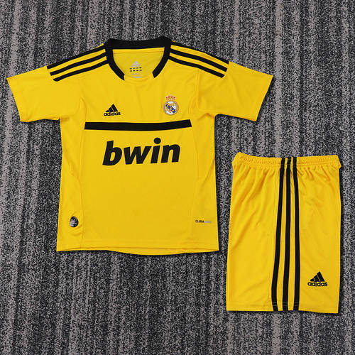 11-12 Real Madrid Goalkeeper Retro Kids Cheap Soccer Jerseys