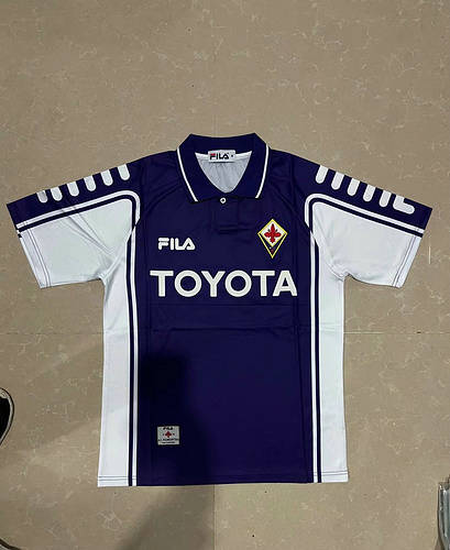 1999-00 Fiorentina Home Retro Soccer Jerseys