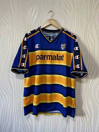 2002-03 Parma Home Retro Soccer Jerseys