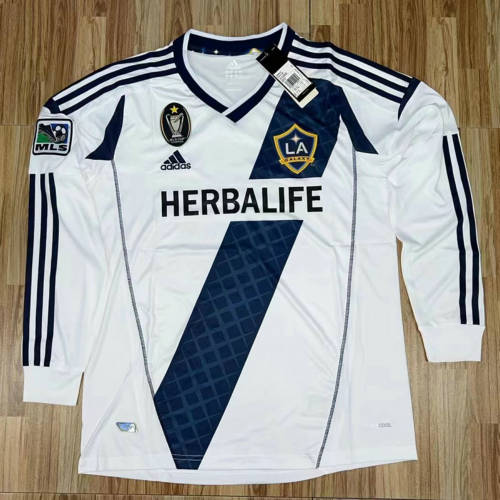 2012 LA Galaxy Home Retro Long Sleeve Soccer Jerseys