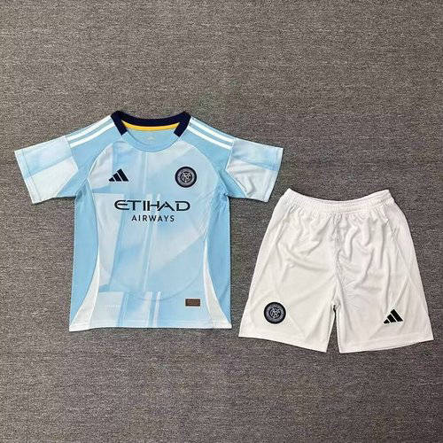 25-26 New York City Home Kids Cheap Soccer Jerseys 
