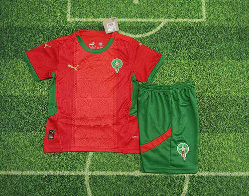 2025 Morocco Away Kids Cheap Soccer Jerseys