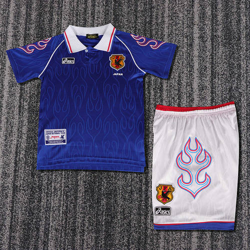 1998 Japan Home Retro Kids Cheap Soccer Jerseys