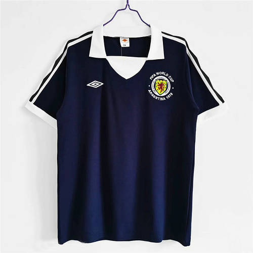 1978 Scotland Home Retro Soccer Jerseys