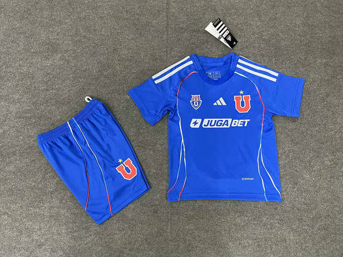 25-26 Universidad de Chile Home Kids Cheap Soccer Jerseys