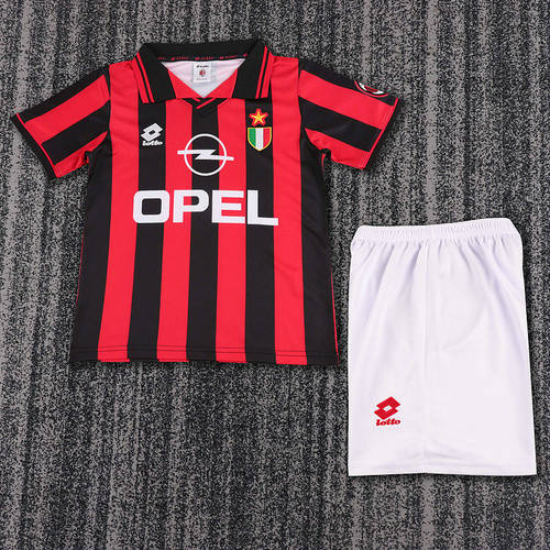 96-97 AC Milan Home Retro Kids Cheap Soccer Jerseys