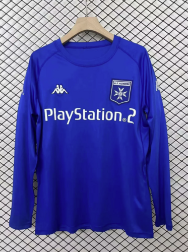 03-04 Auxerre Away Long Sleeves Retro Cheap Soccer Jerseys