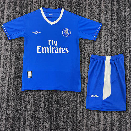 2003 Chelsea Home Retro Kids Cheap Soccer Jerseys