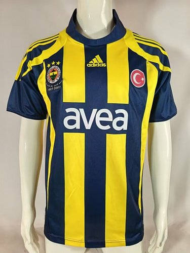 07-08 Fenerbahce Home Retro Cheap Soccer Jerseys