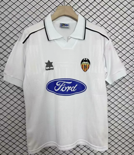96-97 Valencia Home Retro Cheap Soccer Jerseys