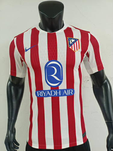 25-26 Atletico Madrid Home Player Version Cheap Soccer Jerseys