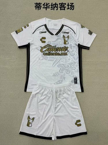 25-26 Tijuana Away Kids Cheap Soccer Jerseys