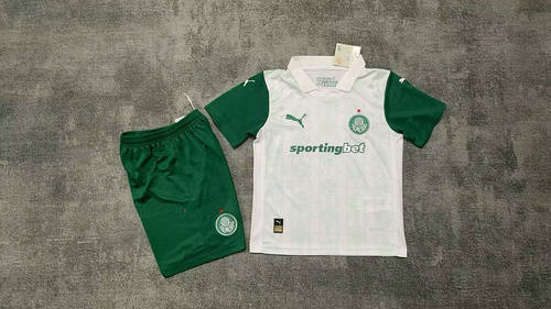 25-26 Palmeiras Away Kids Cheap Soccer Jerseys