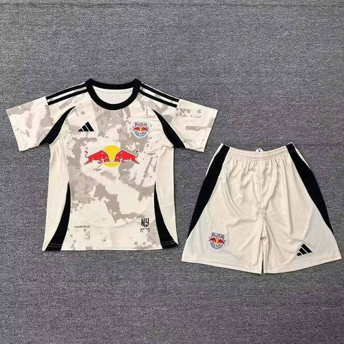 25-26 New York Red Bulls Away Kids Cheap Soccer Jerseys
