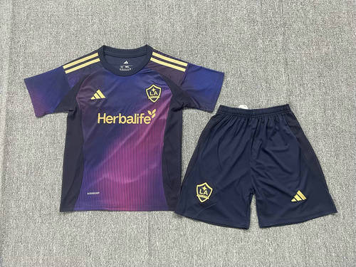 25-26 LA Galaxy Away Kids Cheap Soccer Jerseys