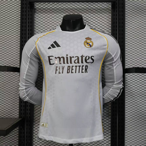 25-26 Real Madrid Home Player Version Cheap Soccer Jerseys