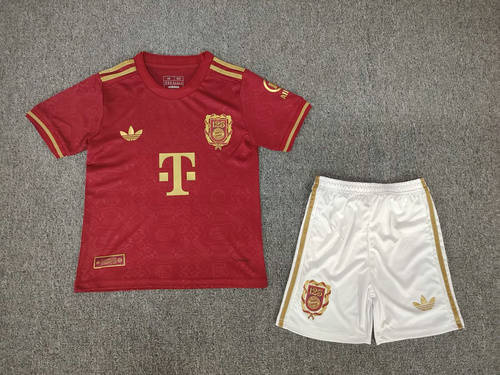 25-26 Bayern 125th Anniversary Kids Cheap Soccer Jerseys 