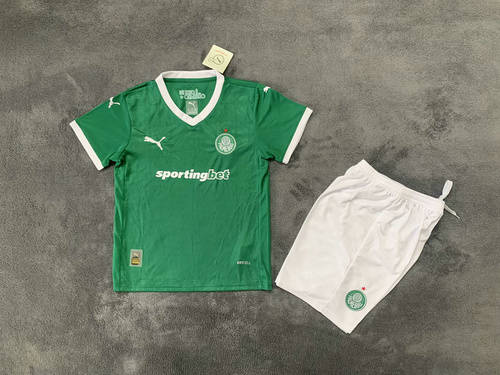 25-26 Palmeiras Home Kids Cheap Soccer Jerseys