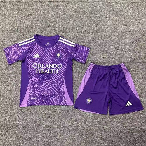 25-26 Orlando City Home Kids Cheap Soccer Jerseys