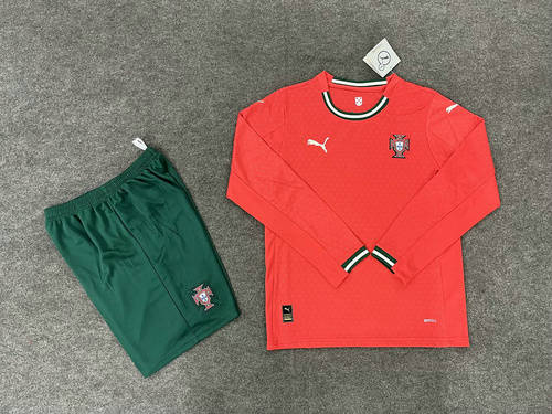 25-26 Portugal Home Kids Cheap Soccer Jerseys