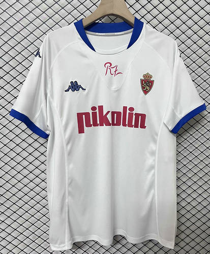 2001 Zaragoza Home Retro Cheap Soccer Jerseys 
