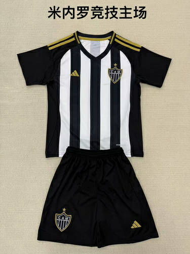 25-26 Mineiro Home Kids Cheap Soccer Jerseys