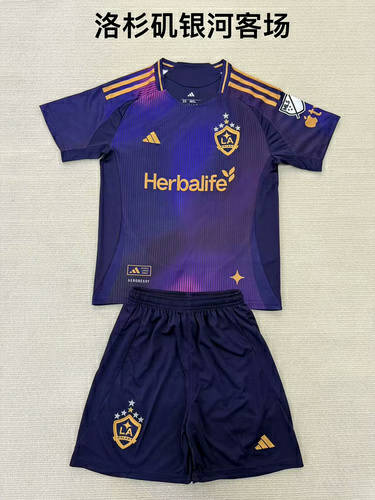 25-26 LA Galaxy Away Kids Cheap Soccer Jerseys