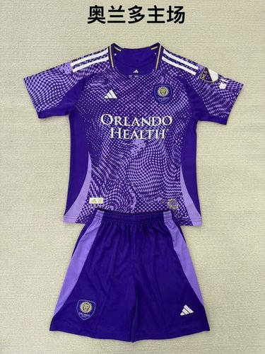 25-26 Orlando City Home Kids Cheap Soccer Jerseys