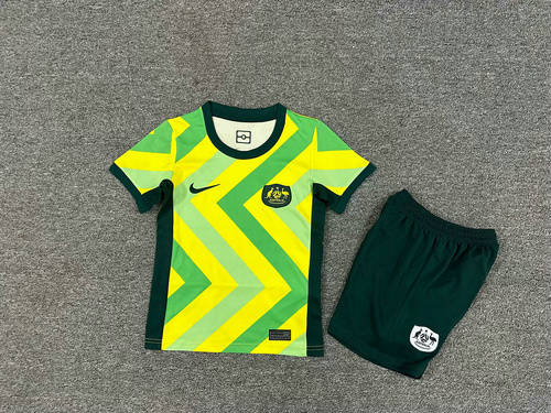25-26 Australia Home Kids Cheap Soccer Jerseys