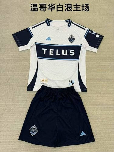25-26 Vancouver Whitecaps Home Kids Cheap Soccer Jerseys