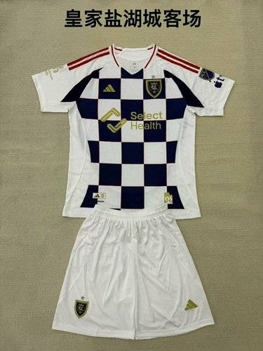 25-26 Real Salt Lake Away Kids Cheap Soccer Jerseys