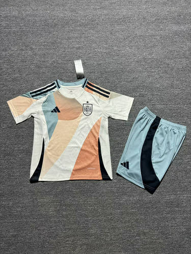 25-26 Spain Away Kids Cheap Soccer Jerseys