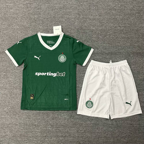 25-26 Palmeiras Home Kids Cheap Soccer Jerseys