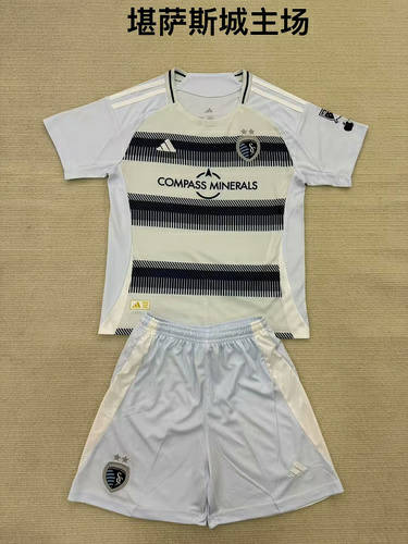 25-26 Kansas City Home Kids Cheap Soccer Jerseys