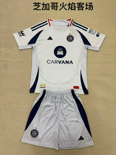 25-26 Chicago Fire Away Kids Cheap Soccer Jerseys