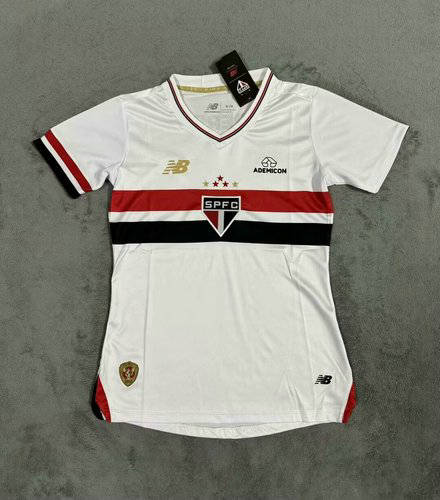 25-26 Sao Paulo Home Women Cheap Soccer Jerseys