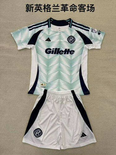 25-26 New England Revolution Away Kids Cheap Soccer Jerseys