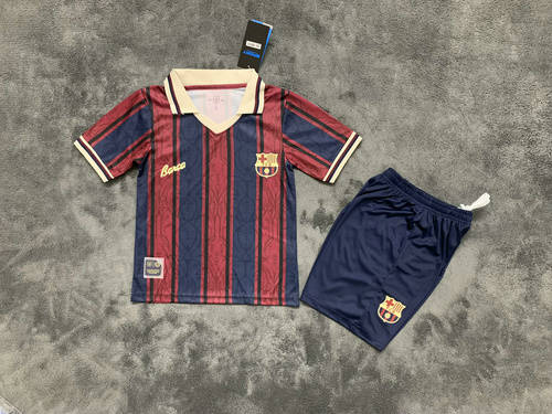 25-26 Barcelona 125th Anniversary Kids Cheap Soccer Jerseys