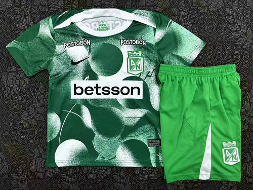25-26 Atletico Nacional Kids Training Soccer Suit