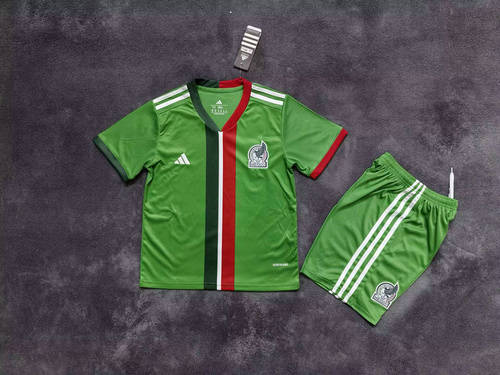 25-26 Mexico Home Kids Cheap Soccer Jerseys