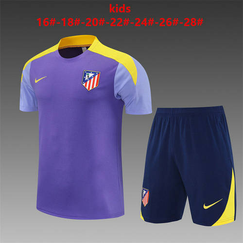 25-26 Atletico Madrid Kids Training Soccer Suit